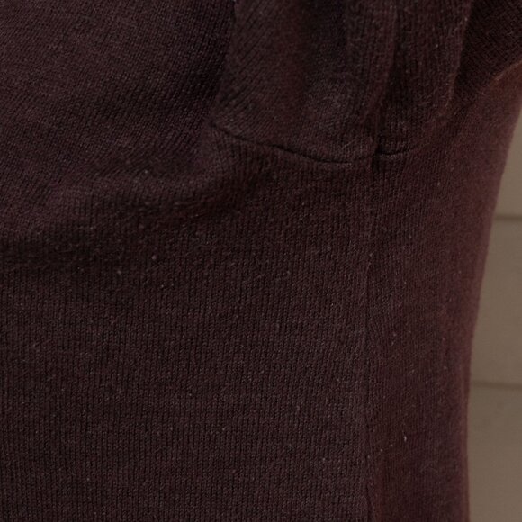 Aspen Mock Neck Sweater Oxblood Double Knit Minimal Scandi Girl Tunic Pullover - Picture 11 of 11